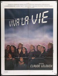 4y975 VIVA LA VIE French 1p '84 Claude Lelouch's Long Live Life, Charlotte Rampling, Michel Piccoli
