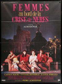 4y991 WOMEN ON THE VERGE OF A NERVOUS BREAKDOWN French 1p '89 directed by Pedro Almodovar!