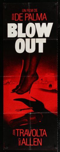 4y357 BLOW OUT French door panel '82 directed by Brian De Palma, different close up feet image!