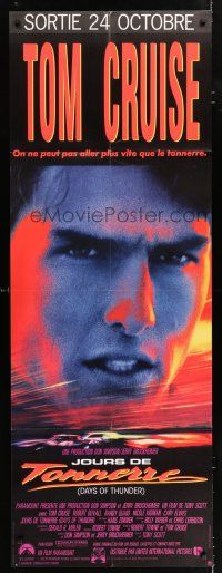 4y360 DAYS OF THUNDER French door panel '90 intense c/u of NASCAR race car driver Tom Cruise!