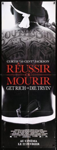 4y367 GET RICH OR DIE TRYIN' French door panel '06 tattooed Curtis 50 Cent Jackson holding baby!
