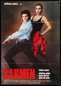 4y012 CARMEN German 33x47 '83 Spanish flamenco dancers Antonio Gades & Laura Del Sol!