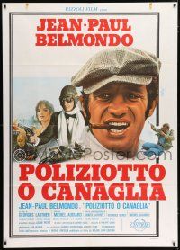 4y081 COP OR HOOD Italian 1p '79 Georges Lautner's Flic ou voyou, Jean-Paul Belmondo by Mascii!