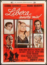 4y102 LIBERA MY LOVE Italian 1p '75 Mos art of sexy Claudia Cardinale & her male co-stars!