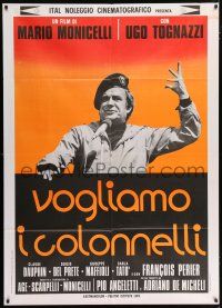 4y143 VOGLIAMO I COLONNELLI Italian 1p '73 Mario Monicelli political comedy starring Ugo Tognazzi!