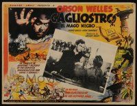 4y193 BLACK MAGIC Mexican LC R50s creepy hypnotist Orson Welles as Cagliostro on trial!