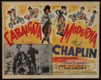 4y200 CABALGATA MODERNA Mexican LC '60s great photo & artwork of wacky Charlie Chaplin!