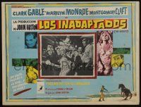 4y253 MISFITS Mexican LC '61 Clark Gable, sexy Marilyn Monroe & Clift in paddle ball scene!