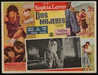 4y300 TWO WOMEN Mexican LC '62 close up of Sophia Loren crying & praying, Vittorio De Sica