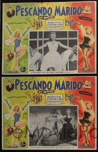 4y158 AIN'T MISBEHAVIN' 8 Mexican LCs '55 sexy Piper Laurie & Mamie Van Doren, Contreras art!
