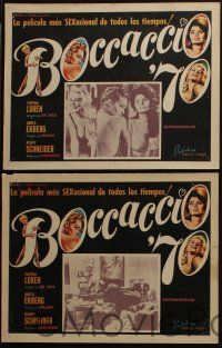 4y159 BOCCACCIO '70 8 Mexican LCs '62 Loren, Ekberg & Schneider, plus Fellini, De Sica & Visconti!