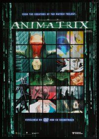 4z671 ANIMATRIX Aust 28x39 video poster '03 animation directed by Chung & Jones!