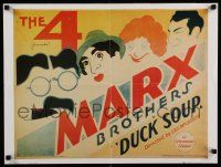 4z596 DUCK SOUP style A 19x25 commercial poster '78 Marx Brothers, Groucho, Harpo & Chico, wacky art