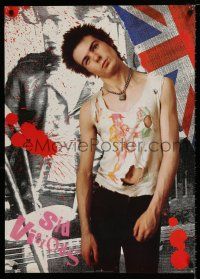 4z646 SID VICIOUS 24x34 English commercial poster '00 cool image of the punk rock n roll star!