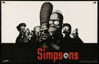 4z647 SIMPSONS 22x35 commercial poster '01 Matt Groening, great parody image of The Sopranos!