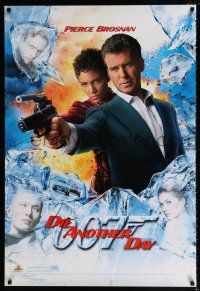 4z706 DIE ANOTHER DAY DS 27x40 video poster '02 Pierce Brosnan as James Bond & Halle Berry as Jinx!