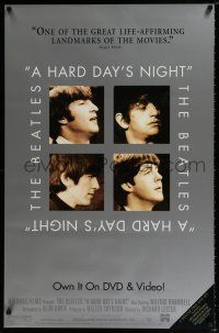 4z733 HARD DAY'S NIGHT 26x40 video poster R02 great image of The Beatles in their first film!