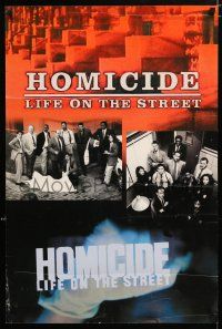4z356 HOMICIDE LIFE ON THE STREET tv poster '93 Richard Belzer, Clark Johnson, Yaphet Kotto!