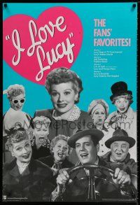 4z738 I LOVE LUCY 26x38 video poster R89 images of classic Lucille Ball w/Desi, Vance & Frawley!
