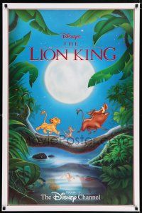 4z357 LION KING tv poster R1996 classic Disney cartoon set in Africa, Timon & Pumbaa!