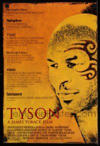 4z556 TYSON mini poster '09 Mike Tyson boxing documentary, cool close-up!