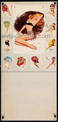 4z052 MARILYN MONROE calendar sample '50s art of sexy Marilyn Monroe and many models!