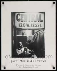 4z270 JAZZ: WILLIAM CLAXTON 16x20 art exhibition '00 great image of Cootie Williams with trumpet