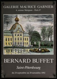 4z284 SAINT-PETERSBOURG 22x31 Swiss art exhibition '92 cool Bernard Buffet art of Saint Petersburg!