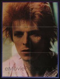 4z207 DAVID BOWIE 21x28 music poster '70s great super close up of the English star!