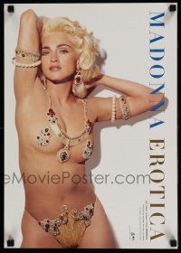 4z225 MADONNA 15x21 music poster '92 the sexy singer wearing g-string & pasties for Erotica!