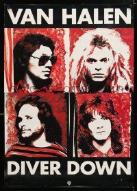 4z253 VAN HALEN 25x35 music poster '82 cool image with David Lee Roth, Diver Down!
