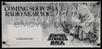 4z028 EMPIRE STRIKES BACK radio poster '82 George Lucas sci-fi classic, cool art by Strain!