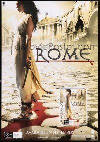 4z783 ROME 27x39 Australian video poster '08 the Complete Second Season, sexy woman with knife!