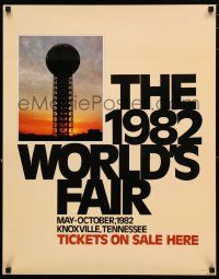 4z409 1982 WORLD'S FAIR 22x28 special '81 Knoxville, Tennessee, cool image of the Sunsphere!