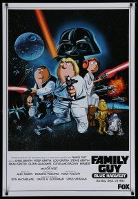 4z350 FAMILY GUY BLUE HARVEST tv poster '07 great Star Wars spoof comic art by Preite!