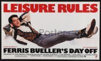 4z456 FERRIS BUELLER'S DAY OFF 14x24 special '86 Matthew Broderick in John Hughes teen classic!