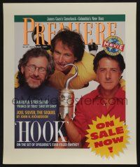 4z476 HOOK 17x21 special '91 pirate Dustin Hoffman hooks Robin Williams, Spielberg!