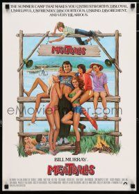 4z506 MEATBALLS 17x24 special '79 Ivan Reitman, artwork of Bill Murray & hot babes by Morgan Kane!