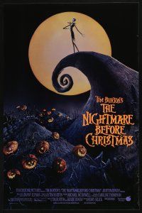 4z511 NIGHTMARE BEFORE CHRISTMAS 18x27 special '93 Tim Burton, Disney, great horror cartoon image!