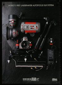 4z017 NIKONOS RSAF 23x33 Japanese advertising poster '00s image of the underwater camera & parts!