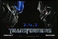 4z403 TRANSFORMERS 24x36 special '07 Shia LaBeouf, Megan Fox, protect, destroy!