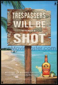 4z011 TRESPASSERS WILL BE OFFERED A SHOT 26x38 advertising poster '00 Margaritaville Tequila!