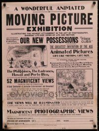 4z562 WONDERFUL ANIMATED OR MOVING PICTURE EXHIBITION 21x28 special '00s early film festival