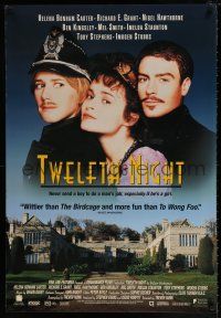 4z825 TWELFTH NIGHT 27x40 video poster '96 William Shakespeare, Ben Kingsley, Bonham Carter!