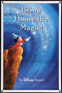 4z368 WALT DISNEY COMPANY tv poster '82 image of sorcerer's apprentice Mickey Mouse from Fantasia!