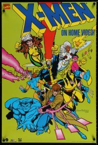 4z837 X-MEN 24x36 video poster '93 great cartoon images from the Marvel Comics series!