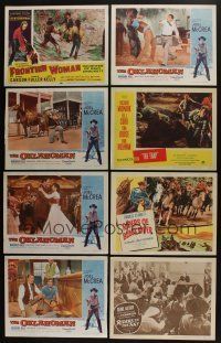 5a036 LOT OF 46 1950s WESTERN LOBBY CARDS '50s great scenes of cowboy heroes saving the day!