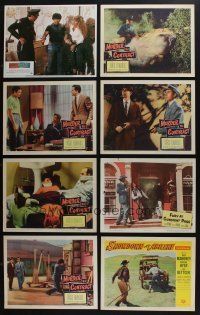 5a049 LOT OF 57 1950s-80s LOBBY CARDS '50s-80s great scenes from a variety of different movies!