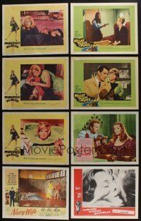 5a061 LOT OF 44 1950s-70s LOBBY CARDS '50s-70s great scenes from a variety of different movies!