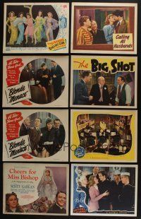 5a067 LOT OF 23 1940s LOBBY CARDS '40s great scenes from a variety of different movies!
